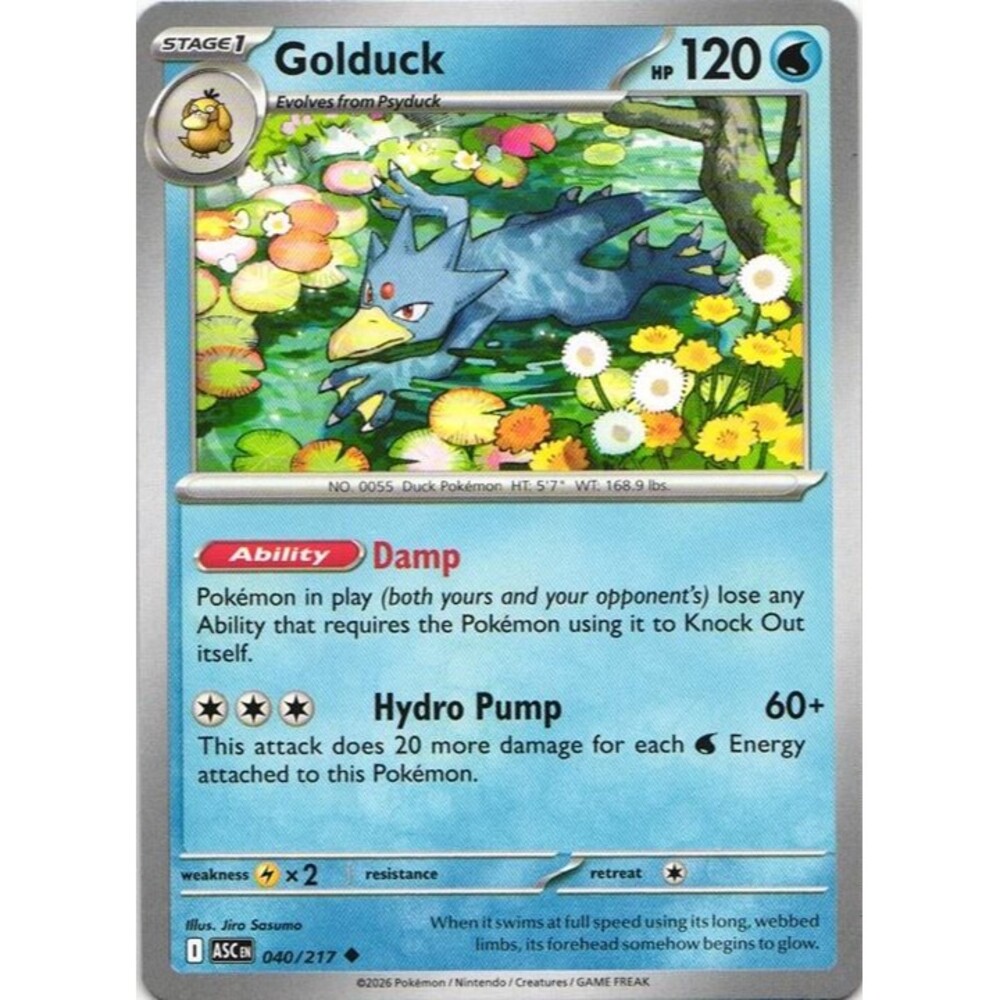 Golduck 40 pokemon ascended heroes